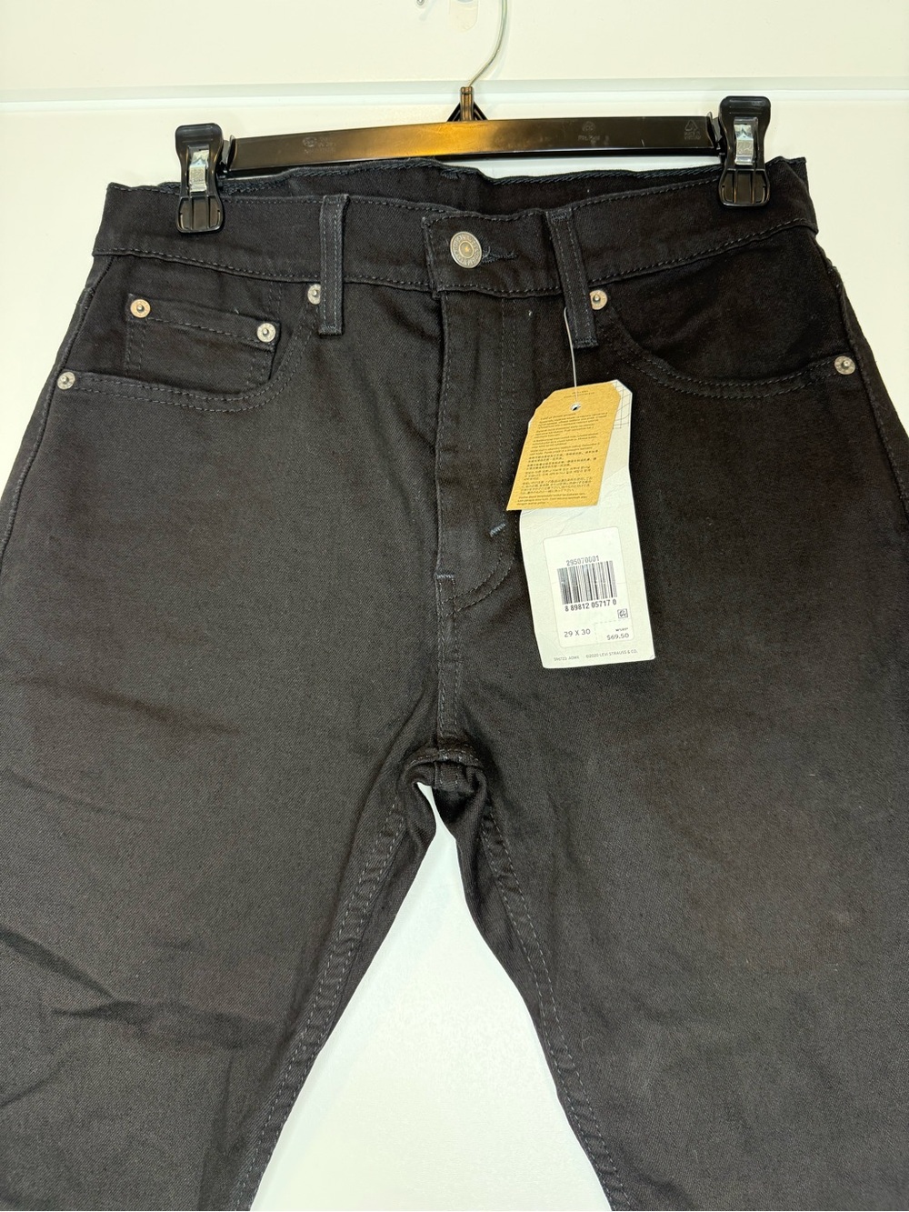 Levi’s 502 Taper Men’s Jeans | Black | 29x30 | New With Tags - Picture 2 of 16